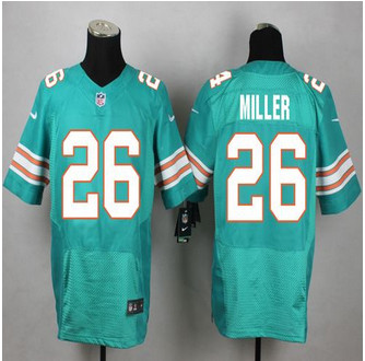 New Miami Dolphins #26 Lamar Miller Aqua Green Alternate Men's Stitched NFL Elite Jersey New Miami Dolphins #26 Lamar Miller Aqua Green Alternate Men's Stitched NFL Elite Jersey