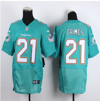 New Miami Dolphins #21 Brent Grimes Aqua Green Team Color Men's Stitched NFL New Elite Jersey New Miami Dolphins #21 Brent Grimes Aqua Green Team Color Men's Stitched NFL New Elite Jersey