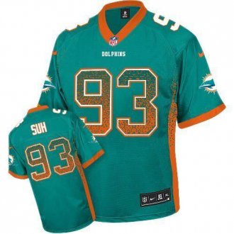 Nike Miami Dolphins #93 Ndamukong Suh Aqua Green Team Color Men's Stitched NFL Elite Drift Fashion Jersey Nike Miami Dolphins #93 Ndamukong Suh Aqua Green Team Color Men's Stitched NFL Elite Drift Fashion Jersey