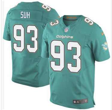 NEW Miami Dolphins #93 Ndamukong Suh Aqua Green Team Color Men's Stitched NFL New Elite Jersey NEW Miami Dolphins #93 Ndamukong Suh Aqua Green Team Color Men's Stitched NFL New Elite Jersey