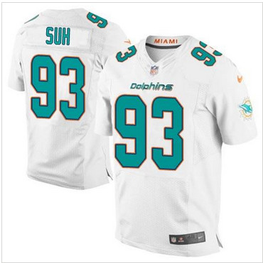 NEW Miami Dolphins #93 Ndamukong Suh White Men's Stitched NFL New Elite Jersey NEW Miami Dolphins #93 Ndamukong Suh White Men's Stitched NFL New Elite Jersey