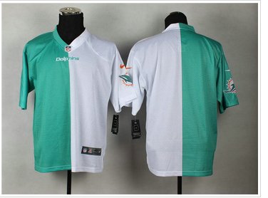 NEW Miami Dolphins Bank Men's Stitched Elite Split Jersey NEW Miami Dolphins Bank Men's Stitched Elite Split Jersey