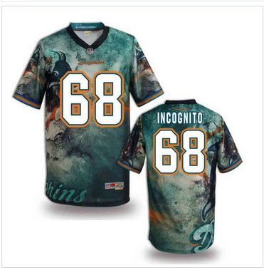 Miami Dolphins #68 INCOGNITO Men's Stitched NFL Elite Fanatical Version Jersey (3)