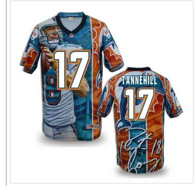 Miami Dolphins #17 TANNEHILL Men's Stitched NFL Elite Fanatical Version Jersey (8)