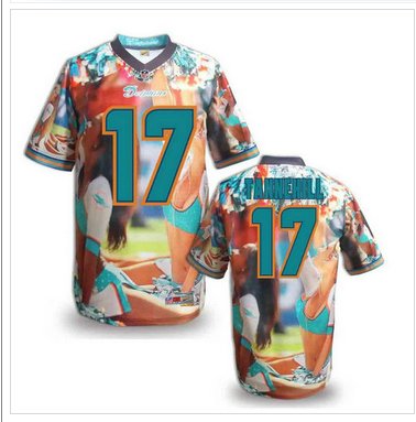 Miami Dolphins #17 TANNEHILL Men's Stitched NFL Elite Fanatical Version Jersey (6)