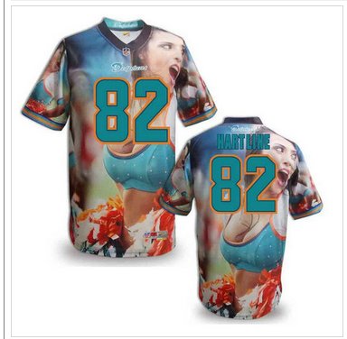 Miami Dolphins #82 HARTLINE Men's Stitched NFL Elite Fanatical Version Jersey (7)