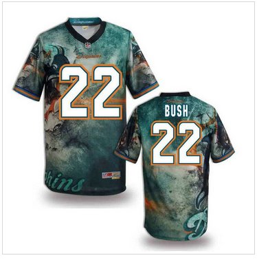 Miami Dolphins #22 BUSH Men's Stitched NFL Elite Fanatical Version Jersey (4) Miami Dolphins #22 BUSH Men's Stitched NFL Elite Fanatical Version Jersey (4)