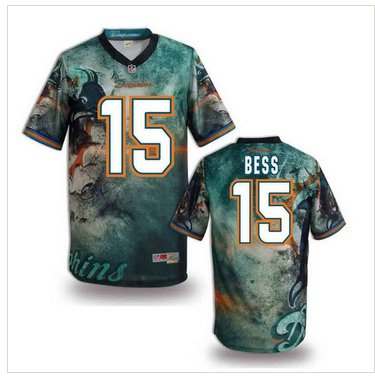 Miami Dolphins #15 BESS Men's Stitched NFL Elite Fanatical Version Jersey (3)