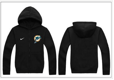 New Miami Dolphins Authentic Logo Hoodie Black