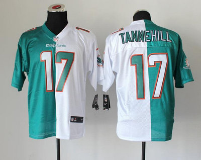 NEW Miami Dolphins 17 Ryan Tannehill White Green Split Elite NFL Jerseys New Style NEW Miami Dolphins 17 Ryan Tannehill White Green Split Elite NFL Jerseys New Style