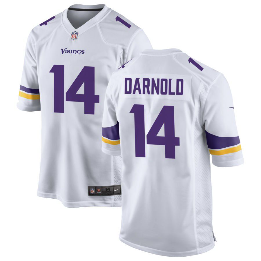 Men's Minnesota Vikings #14 Sam Darnold White Vapor Untouchable Limited Stitched Jersey