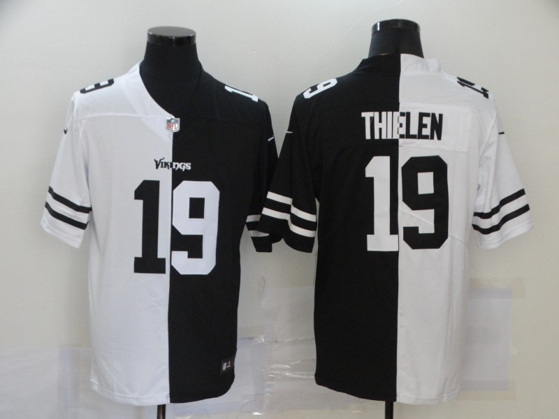 Nike Vikings 19 Adam Thielen Black And White Split Vapor Untouchable Limited Jersey Nike Vikings 19 Adam Thielen Black And White Split Vapor Untouchable Limited Jersey