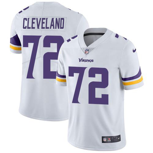 Nike Vikings #72 Ezra Cleveland White Men's Stitched NFL Vapor Untouchable Limited Jersey Nike Vikings #72 Ezra Cleveland White Men's Stitched NFL Vapor Untouchable Limited Jersey
