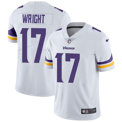 Nike Vikings #17 Kendall Wright White Men's Stitched NFL Vapor Untouchable Limited Jersey Nike Vikings #17 Kendall Wright White Men's Stitched NFL Vapor Untouchable Limited Jersey