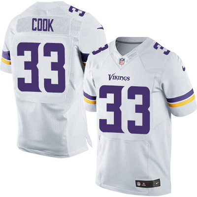Nike Vikings #33 Dalvin Cook White Men's Stitched NFL Elite Jersey Nike Vikings #33 Dalvin Cook White Men's Stitched NFL Elite Jersey