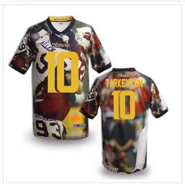 Minnesota Vikings #10 TARKENTON Men's Stitched NFL Elite Fanatical Version Jersey (7)