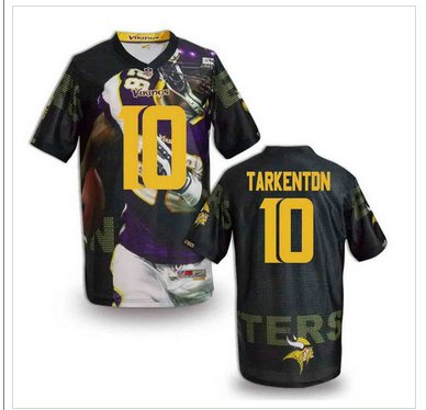 Minnesota Vikings #10 TARKENTON Men's Stitched NFL Elite Fanatical Version Jersey (5)