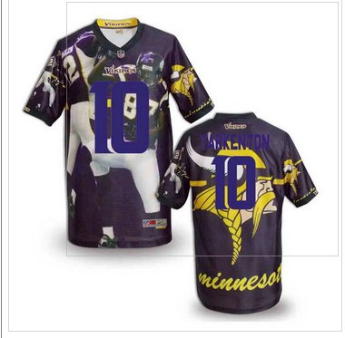 Minnesota Vikings #10 TARKENTON Men's Stitched NFL Elite Fanatical Version Jersey (4)