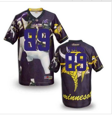 Minnesota Vikings #89 CARLSON Men's Stitched NFL Elite Fanatical Version Jersey (4)