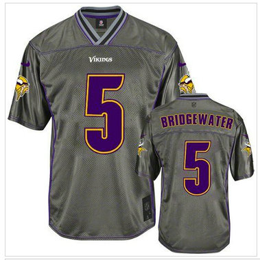 NEW Minnesota Vikings #5 Teddy Bridgewater Grey NFL Elite Vapor Jersey NEW Minnesota Vikings #5 Teddy Bridgewater Grey NFL Elite Vapor Jersey