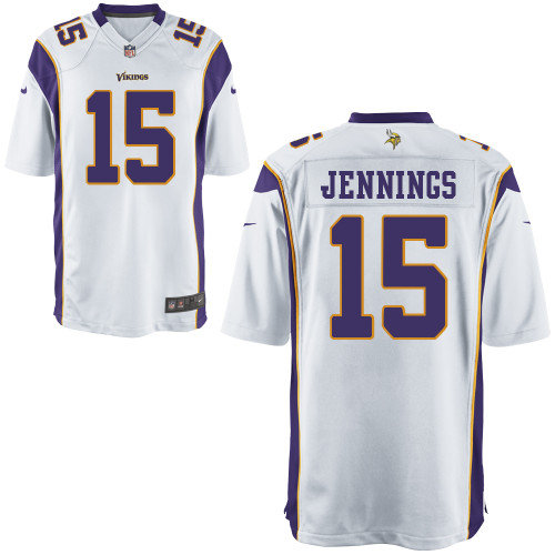 NEW NFL Minnesota Vikings 15 Greg Jennings White Jerseys (Game) NEW NFL Minnesota Vikings 15 Greg Jennings White Jerseys (Game)