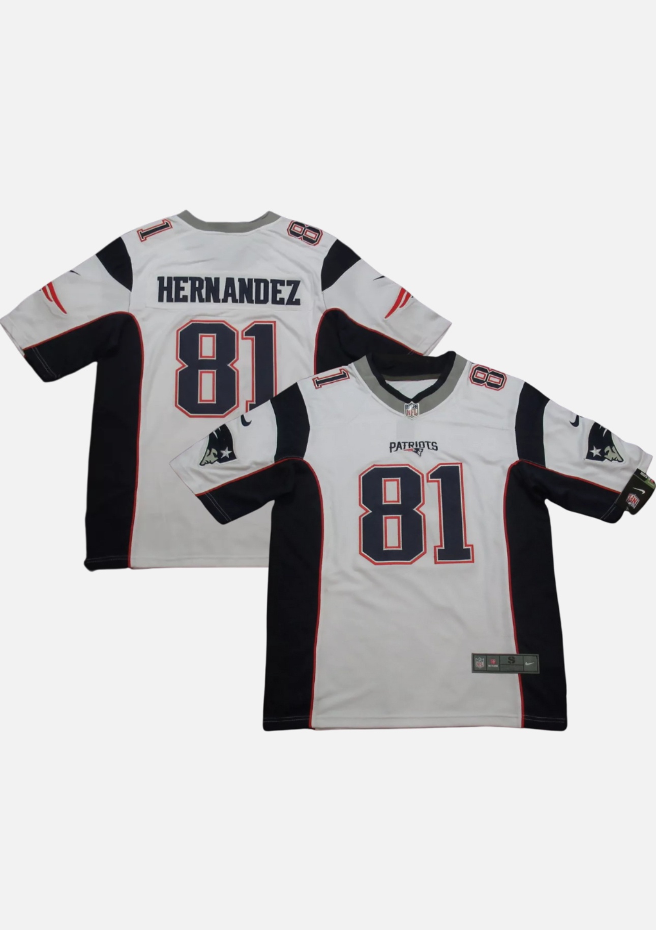 Men's NEW New England Patriots 81 Aaron Hernandez White Vapor Limited Jerseys