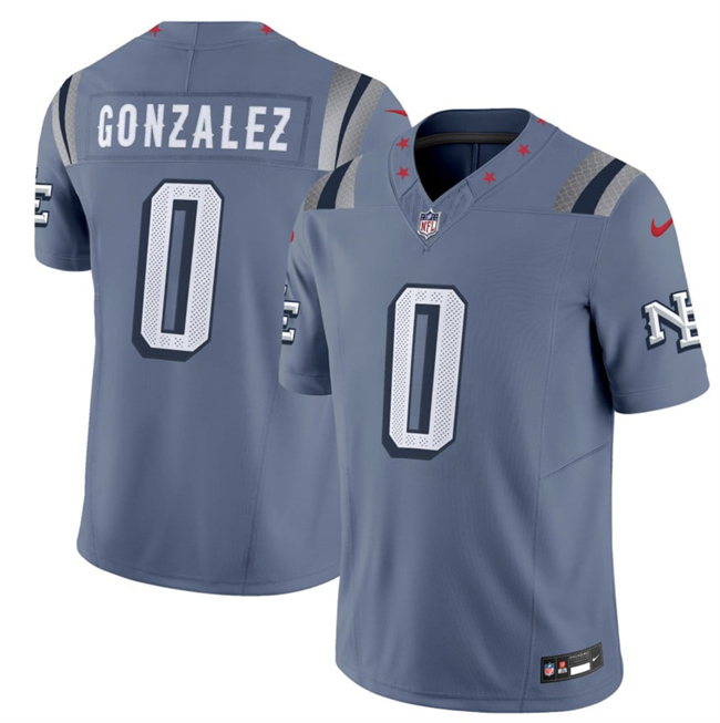 Men's New England Patriots #0 Christian Gonzalez 2025 F.U.S.E. “Rivalries” Vapor Limited Stitched Football Jersey Men's New England Patriots #0 Christian Gonzalez 2025 F.U.S.E. “Rivalries” Vapor Limited Stitched Football Jersey