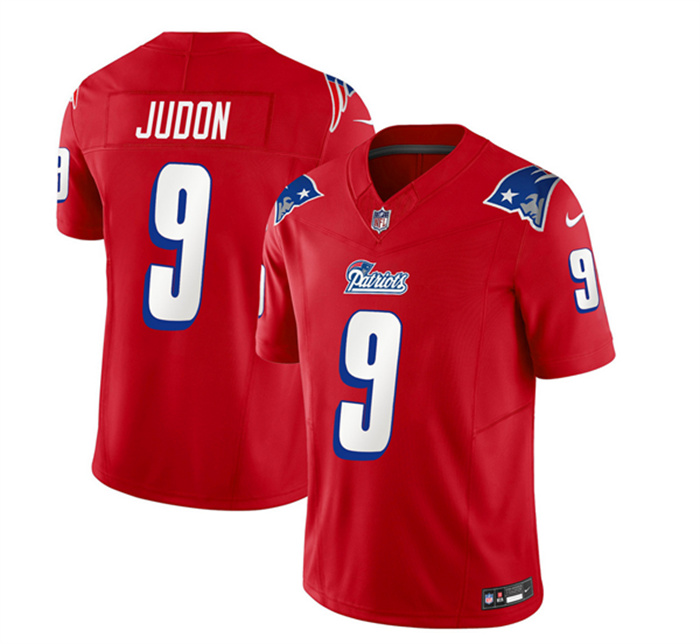 Men's New England Patriots #9 Matthew Judon Red 2023 F.U.S.E. Throwback Limited Stitched Football Jersey Men's New England Patriots #9 Matthew Judon Red 2023 F.U.S.E. Throwback Limited Stitched Football Jersey
