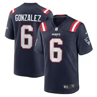 Men's New England Patriots #6 Christian Gonzalez Navy Vapor Limited Jersey Men's New England Patriots #6 Christian Gonzalez Navy Vapor Limited Jersey