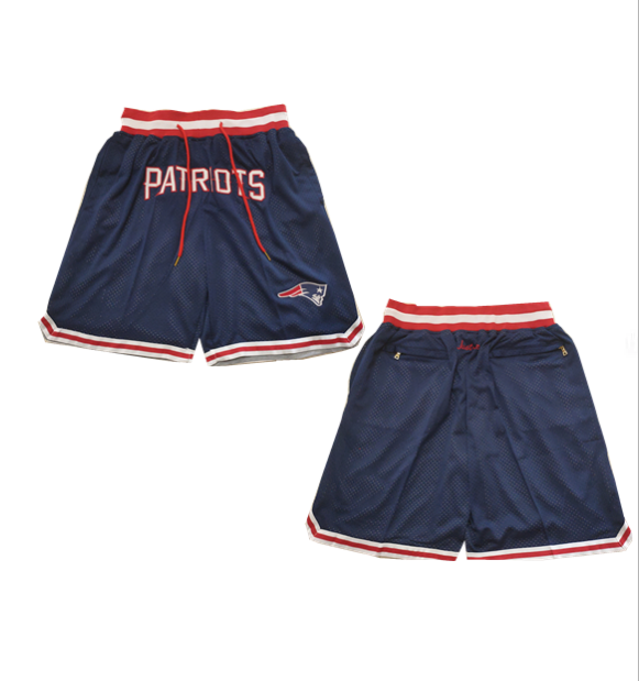 Men's New England Patriots Navy Shorts (Run Small)