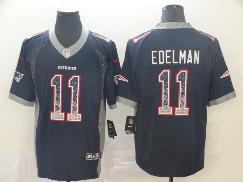 Nike Patriots 11 Julian Edelman Navy Drift Fashion Limited Jersey Nike Patriots 11 Julian Edelman Navy Drift Fashion Limited Jersey