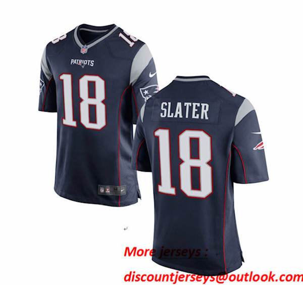 New England Patriots #18 Matthew Slater Blue Vapor Limited Jersey
