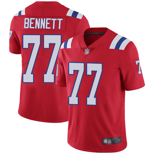 Patriots #77 Michael Bennett Red Alternate Men's Stitched Football Vapor Untouchable Limited Jersey Patriots #77 Michael Bennett Red Alternate Men's Stitched Football Vapor Untouchable Limited Jersey