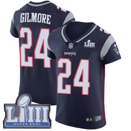 Nike Patriots #24 Stephon Gilmore Navy Blue Team Color Super Bowl LIII Bound Men's Stitched NFL Vapor Untouchable Elite Jersey Nike Patriots #24 Stephon Gilmore Navy Blue Team Color Super Bowl LIII Bound Men's Stitched NFL Vapor Untouchable Elite Jersey