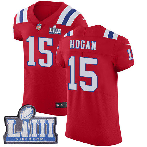Nike Patriots #15 Chris Hogan Red Alternate Super Bowl LIII Bound Men's Stitched NFL Vapor Untouchable Elite Jersey Nike Patriots #15 Chris Hogan Red Alternate Super Bowl LIII Bound Men's Stitched NFL Vapor Untouchable Elite Jersey