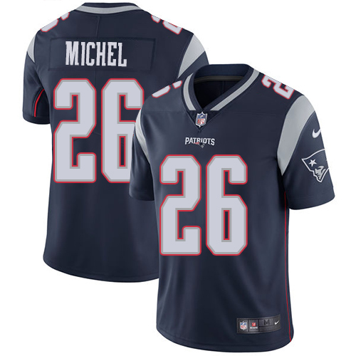 Nike Patriots #26 Sony Michel Navy Blue Team Color Men's Stitched NFL Vapor Untouchable Limited Jersey Nike Patriots #26 Sony Michel Navy Blue Team Color Men's Stitched NFL Vapor Untouchable Limited Jersey