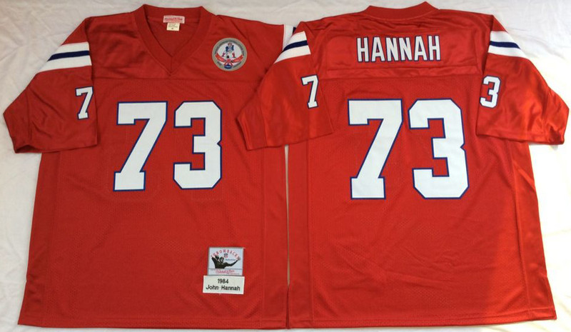 Mitchell And Ness patriots #73 john hannah red Men's Throwback Stitched NFL Jersey Mitchell And Ness patriots #73 john hannah red Men's Throwback Stitched NFL Jersey