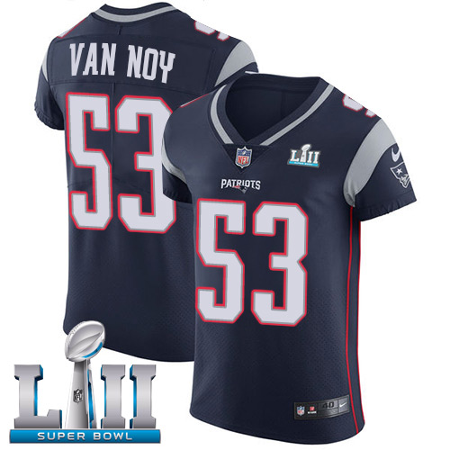 Nike Patriots #53 Kyle Van Noy Navy Blue Team Color Super Bowl LII Men's Stitched NFL Vapor Untouchable Elite Jersey Nike Patriots #53 Kyle Van Noy Navy Blue Team Color Super Bowl LII Men's Stitched NFL Vapor Untouchable Elite Jersey