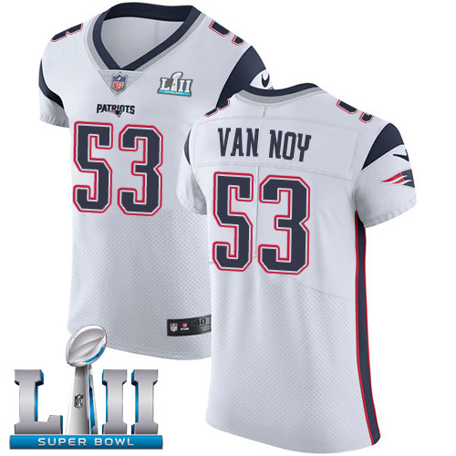 Nike Patriots #53 Kyle Van Noy White Super Bowl LII Men's Stitched NFL Vapor Untouchable Elite Jersey Nike Patriots #53 Kyle Van Noy White Super Bowl LII Men's Stitched NFL Vapor Untouchable Elite Jersey