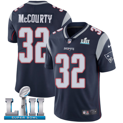 Nike Patriots #32 Devin McCourty Navy Blue Team Color Super Bowl LII Men's Stitched NFL Vapor Untouchable Limited Jersey Nike Patriots #32 Devin McCourty Navy Blue Team Color Super Bowl LII Men's Stitched NFL Vapor Untouchable Limited Jersey