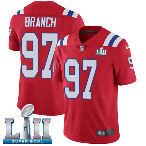 Nike Patriots #97 Alan Branch Red Alternate Super Bowl LII Men's Stitched NFL Vapor Untouchable Limited Jersey Nike Patriots #97 Alan Branch Red Alternate Super Bowl LII Men's Stitched NFL Vapor Untouchable Limited Jersey