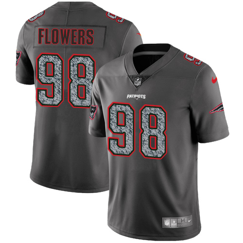 Nike Patriots #98 Trey Flowers Gray Static Men's Stitched NFL Vapor Untouchable Limited Jersey Nike Patriots #98 Trey Flowers Gray Static Men's Stitched NFL Vapor Untouchable Limited Jersey