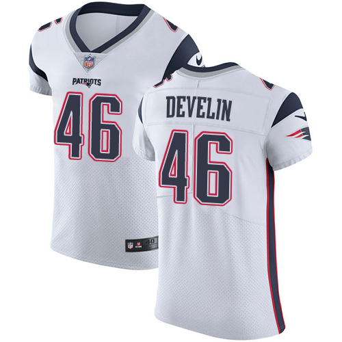 Nike Patriots #46 James Develin White Men's Stitched NFL Vapor Untouchable Elite Jersey Nike Patriots #46 James Develin White Men's Stitched NFL Vapor Untouchable Elite Jersey