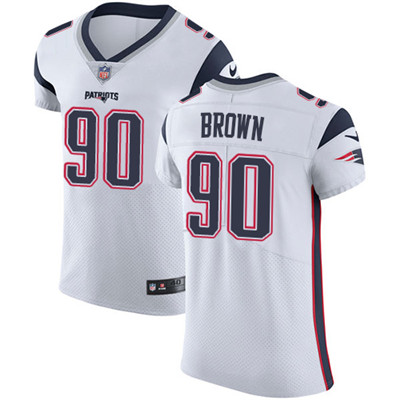 Nike Patriots #90 Malcom Brown White Men's Stitched NFL Vapor Untouchable Elite Jersey Nike Patriots #90 Malcom Brown White Men's Stitched NFL Vapor Untouchable Elite Jersey