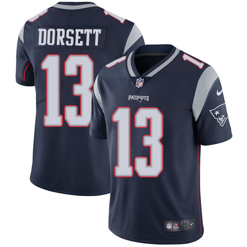 Nike Patriots #13 Phillip Dorsett Navy Blue Team Color Men's Stitched NFL Vapor Untouchable Limited Jersey Nike Patriots #13 Phillip Dorsett Navy Blue Team Color Men's Stitched NFL Vapor Untouchable Limited Jersey