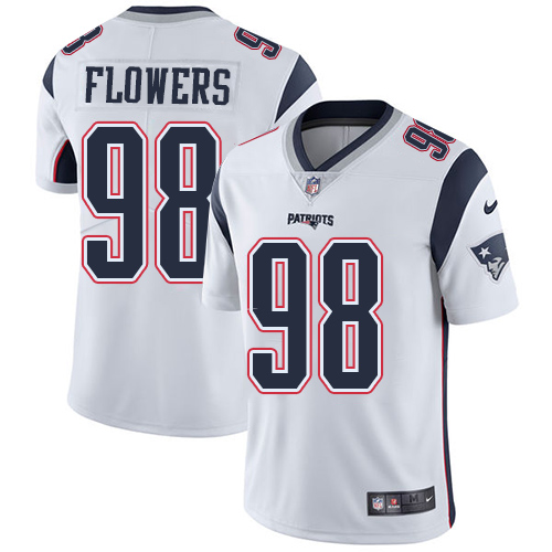 Nike Patriots #98 Trey Flowers White Men's Stitched NFL Vapor Untouchable Limited Jersey Nike Patriots #98 Trey Flowers White Men's Stitched NFL Vapor Untouchable Limited Jersey