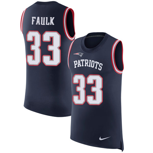 Nike Patriots #33 Kevin Faulk Navy Blue Team Color Men's Stitched NFL Limited Rush Tank Top Jersey Nike Patriots #33 Kevin Faulk Navy Blue Team Color Men's Stitched NFL Limited Rush Tank Top Jersey