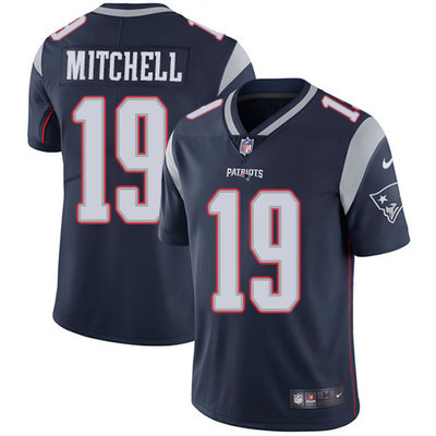 Nike Patriots #19 Malcolm Mitchell Navy Blue Team Color Men's Stitched NFL Vapor Untouchable Limited Jersey Nike Patriots #19 Malcolm Mitchell Navy Blue Team Color Men's Stitched NFL Vapor Untouchable Limited Jersey