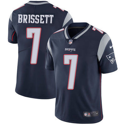 Nike Patriots #7 Jacoby Brissett Navy Blue Team Color Men's Stitched NFL Vapor Untouchable Limited Jersey Nike Patriots #7 Jacoby Brissett Navy Blue Team Color Men's Stitched NFL Vapor Untouchable Limited Jersey