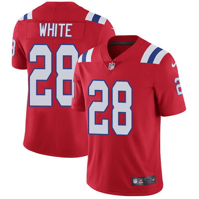 Nike Patriots #28 James White Red Alternate Men's Stitched NFL Vapor Untouchable Limited Jersey Nike Patriots #28 James White Red Alternate Men's Stitched NFL Vapor Untouchable Limited Jersey